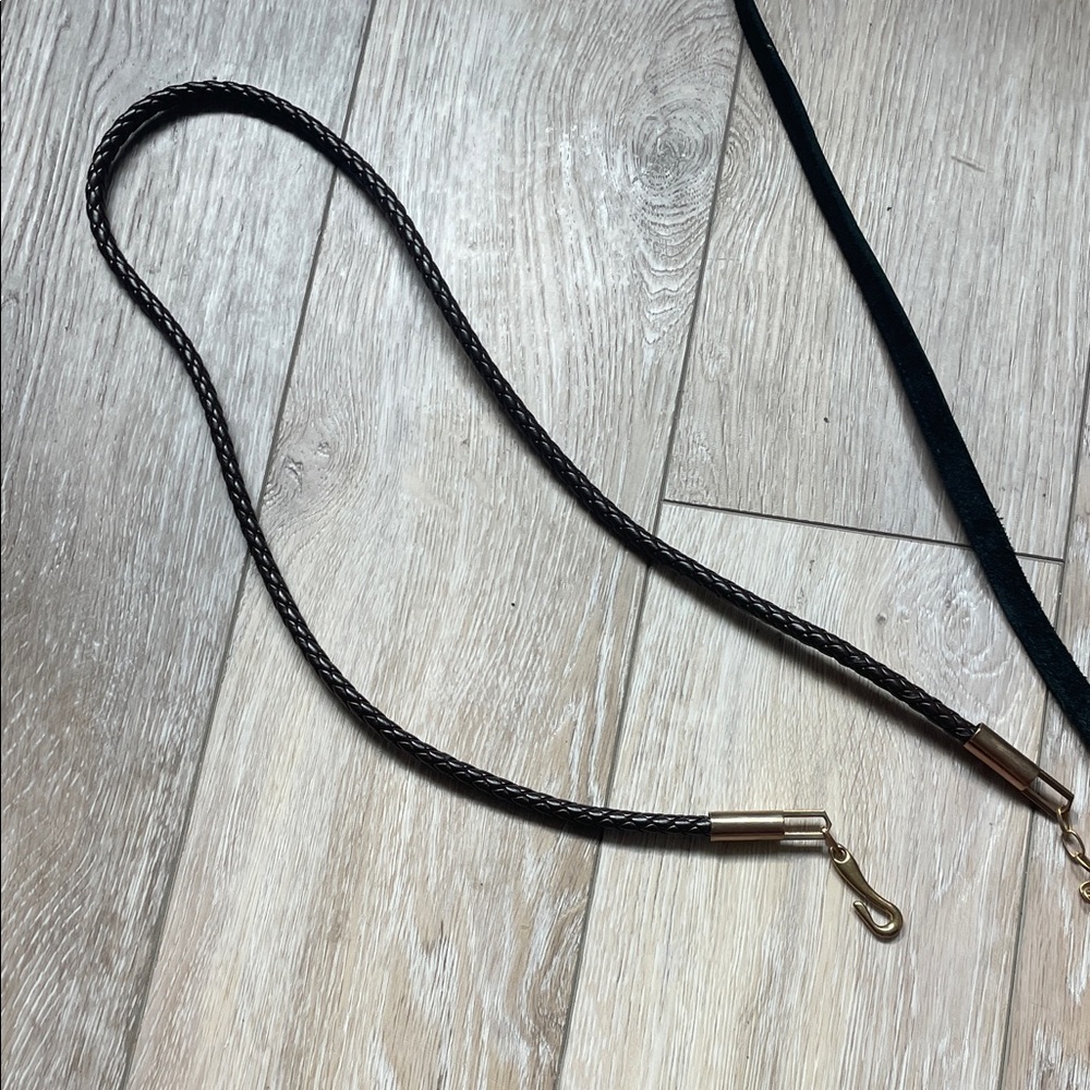 Elegant Women's Black and Brown Belt Set - Picture 15 of 16